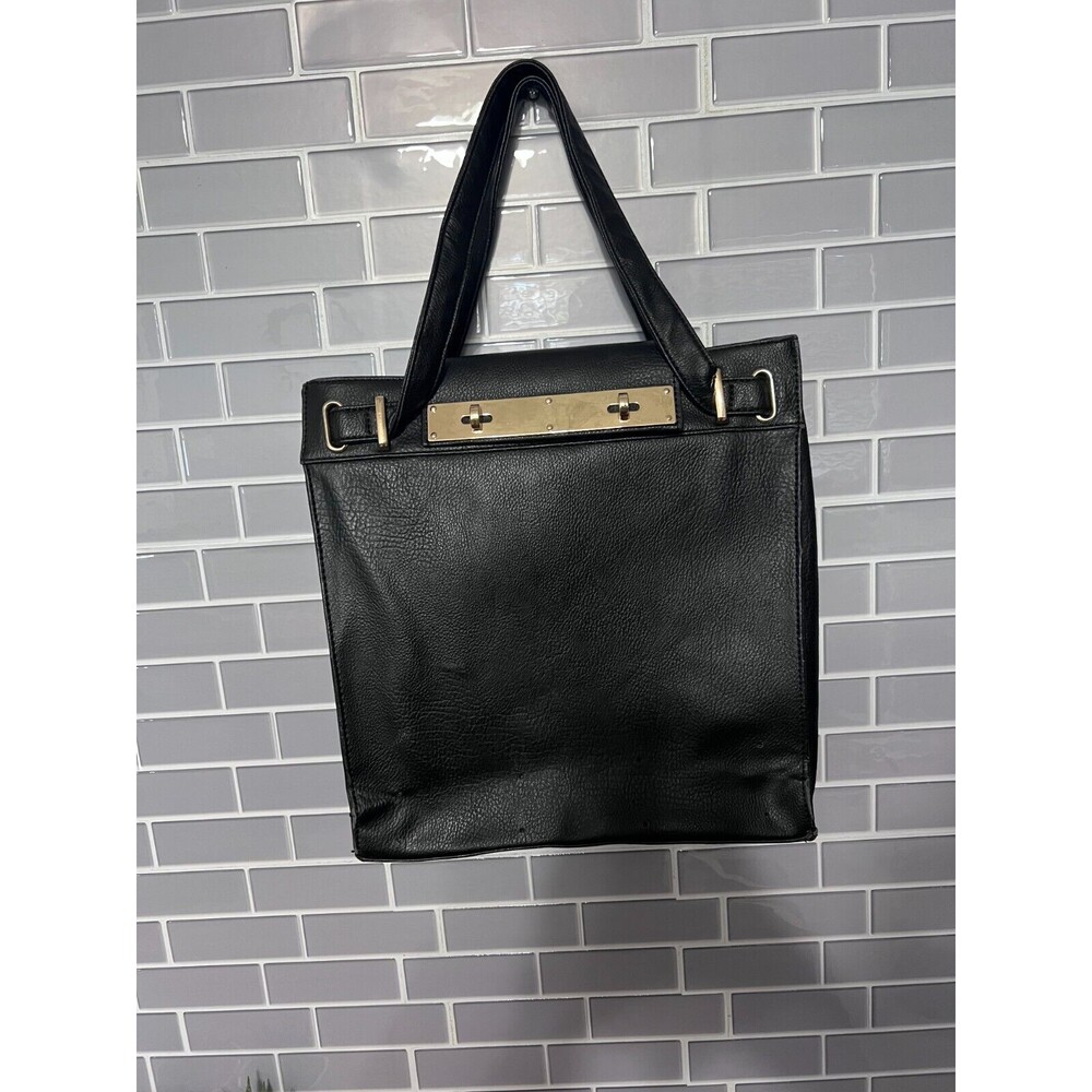 Torrid Textured Black Faux Vegan Leather Satchel Purse Handbag Crossbody- Used